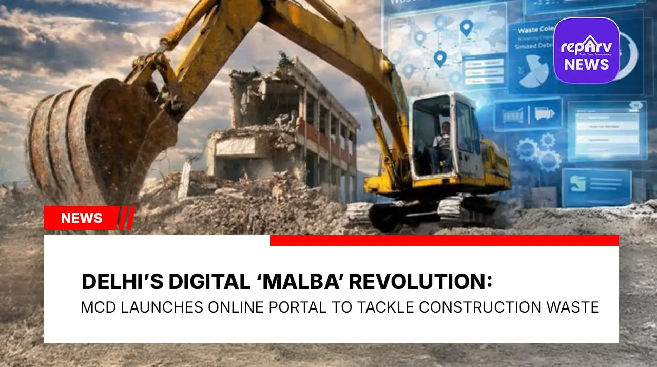 DELHI’S DIGITAL ‘MALBA’ REVOLUTION: MCD LAUNCHES ONLINE PORTAL TO TACKLE CONSTRUCTION WASTE